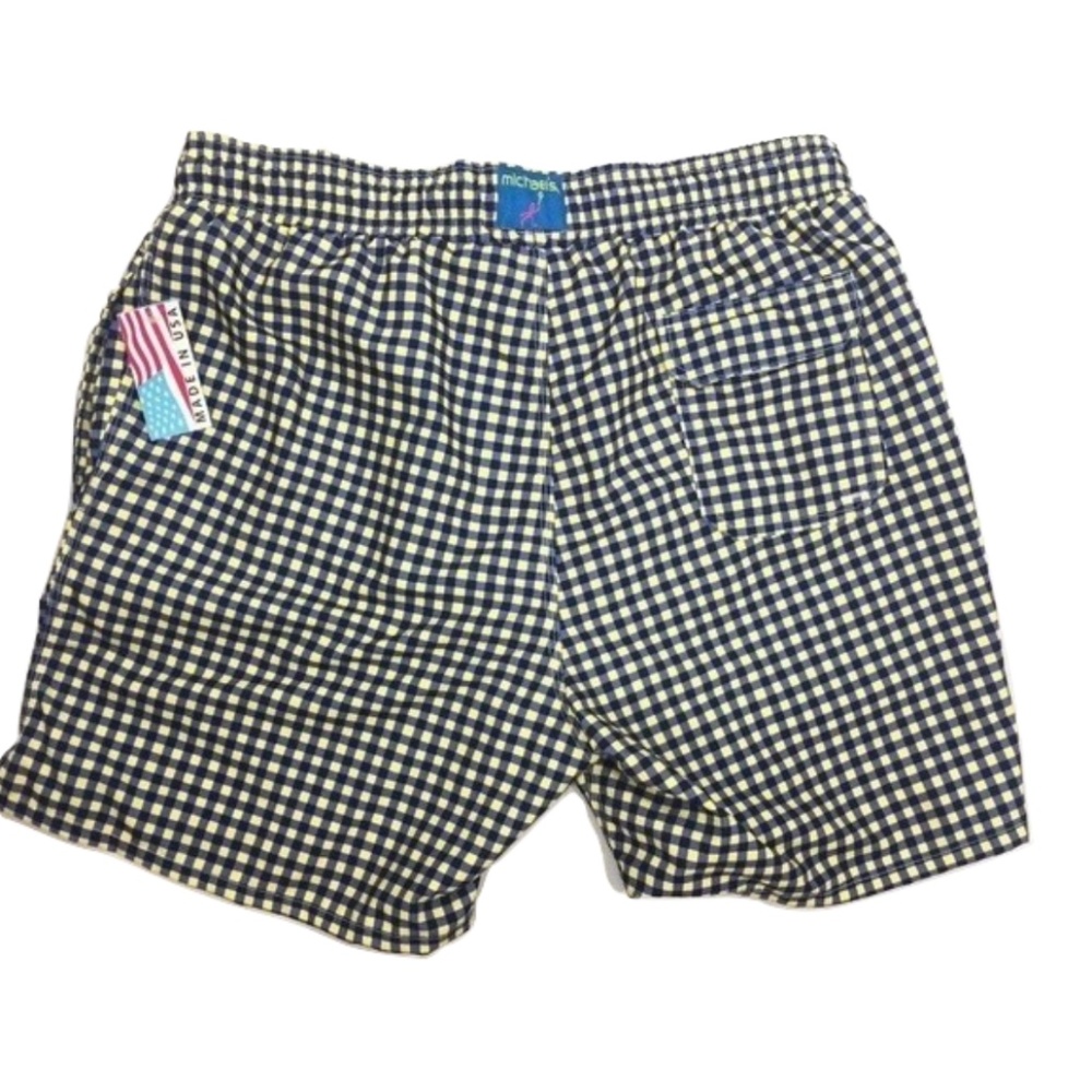 MICHAEL'S Swimming Shorts Blue Gingham XL